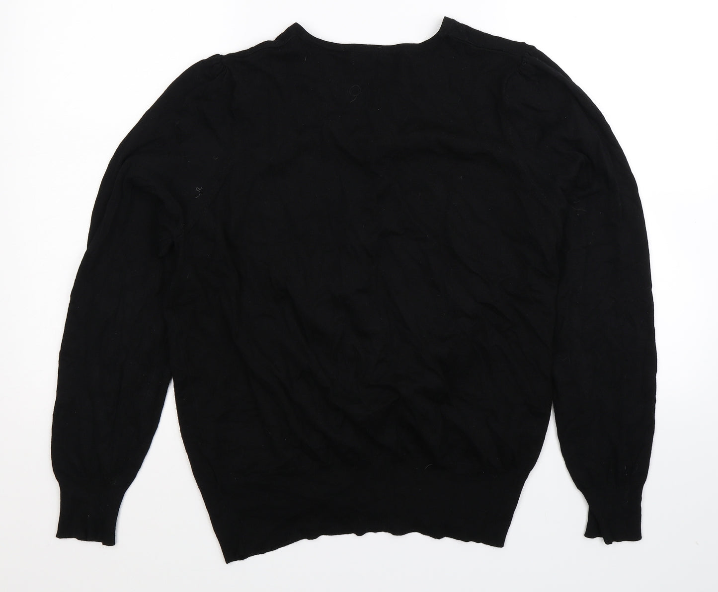 Marks and Spencer Womens Black  Knit Cardigan Jumper Size 20