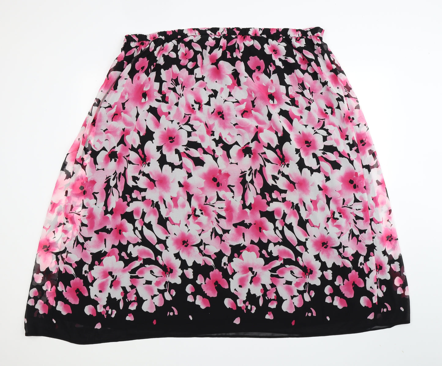 Nightingales Womens Multicoloured Floral  Maxi Skirt Size 42 in