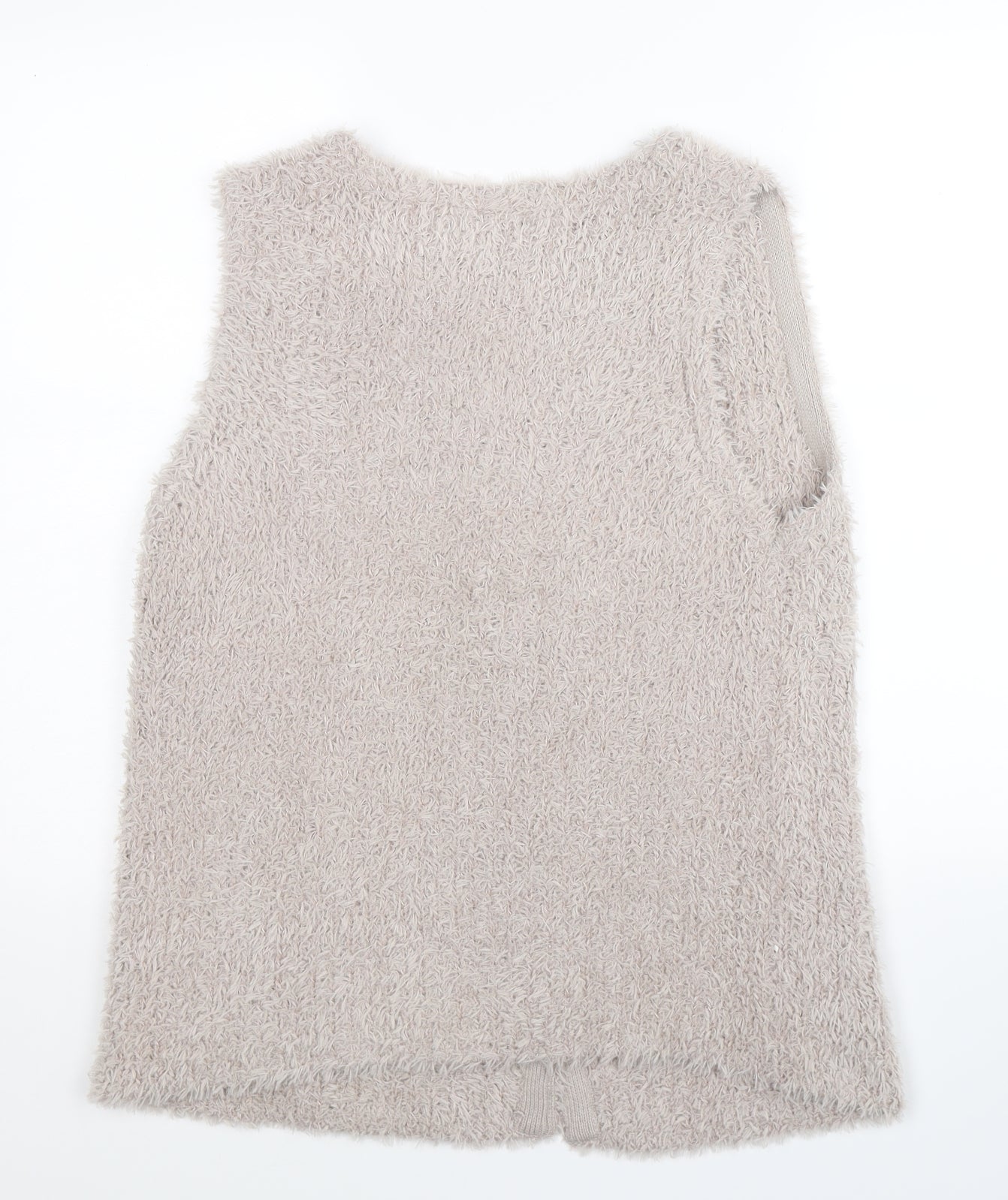 Viz A Viz Womens Grey  Knit Vest Jumper Size 14