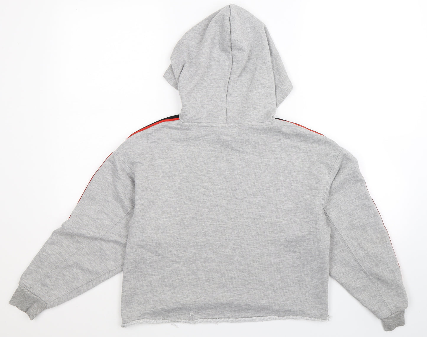 Bershka Womens Grey   Pullover Hoodie Size S  - Cropped