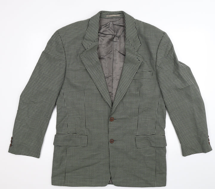 Strellson Mens Multicoloured Houndstooth  Jacket Suit Jacket Size 42