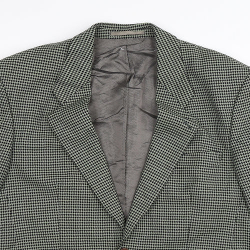 Strellson Mens Multicoloured Houndstooth  Jacket Suit Jacket Size 42