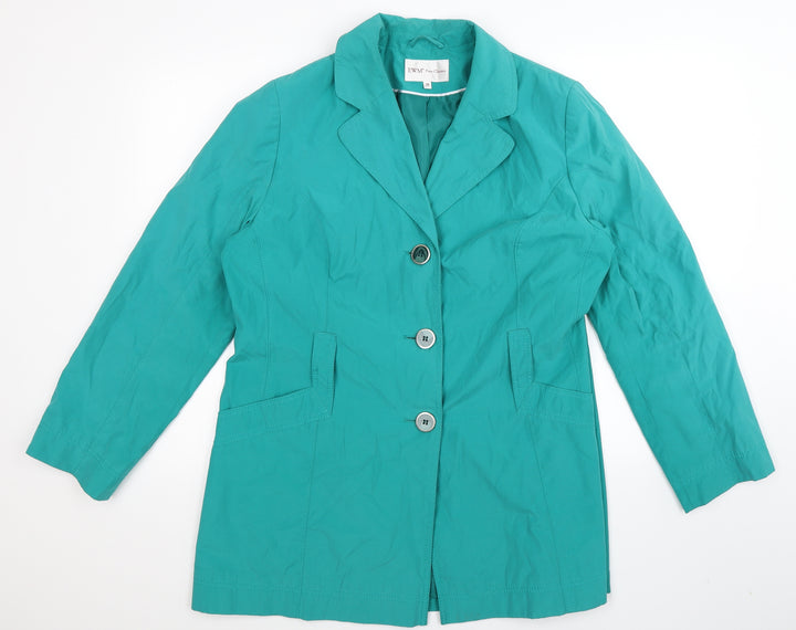 EWM Womens Green Jacket Coat Size 16