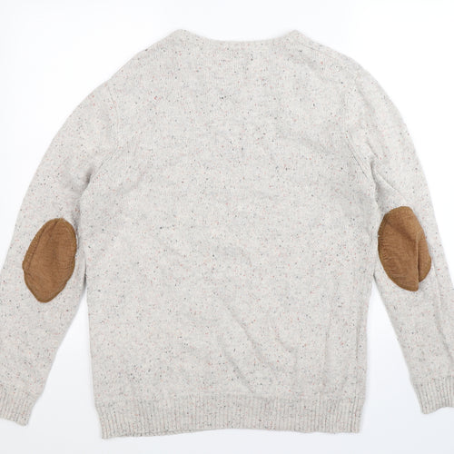 Cedar Wood State Mens Grey  Knit Pullover Jumper Size L