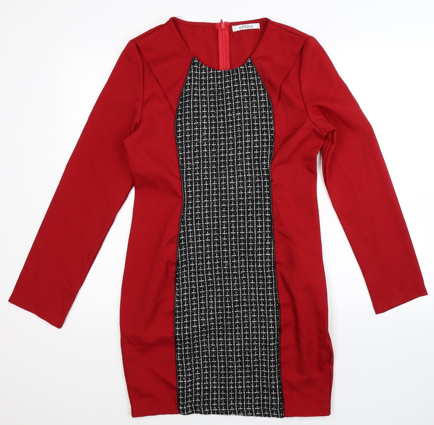 Up To U Womens Red   Bodycon  Size M