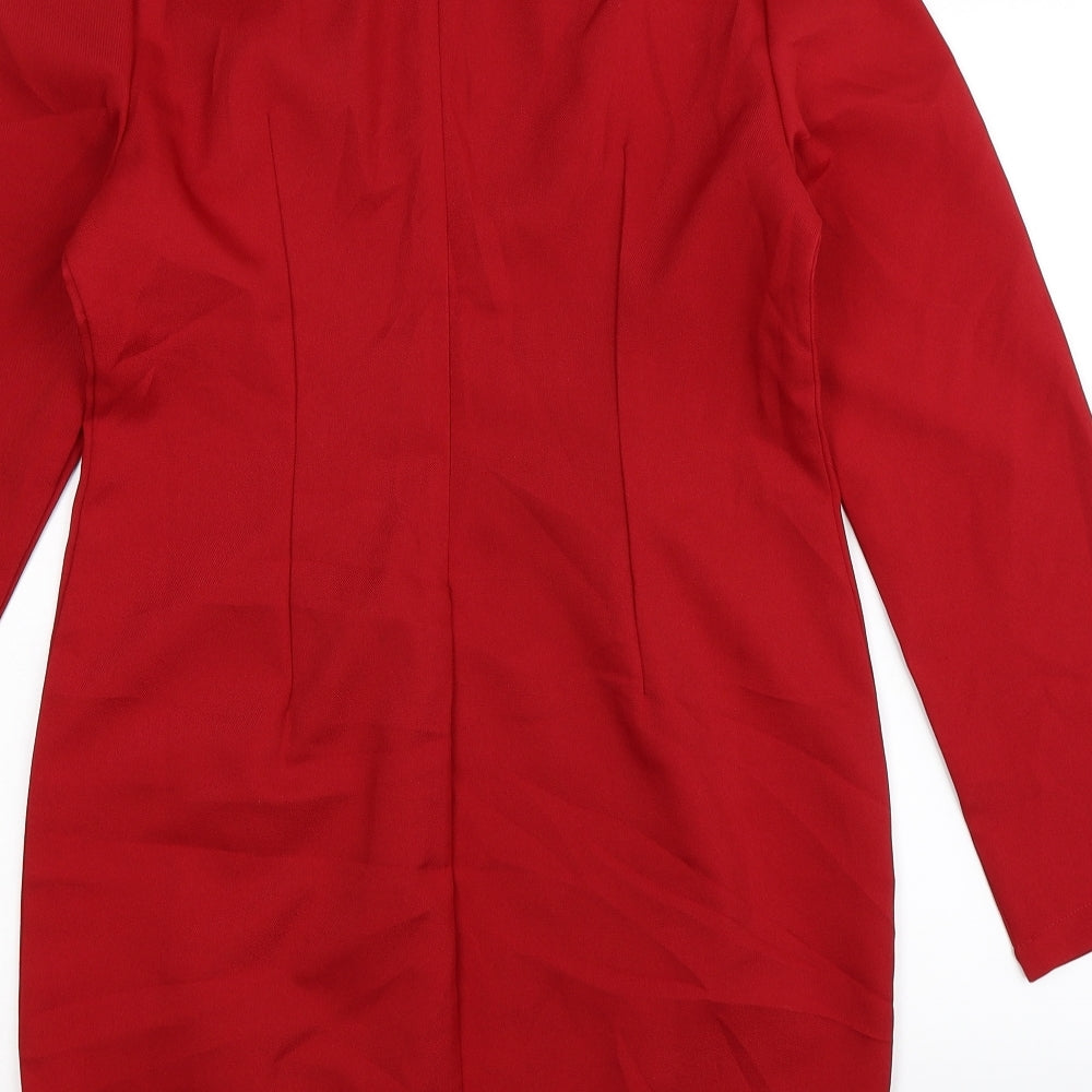 Up To U Womens Red   Bodycon  Size M