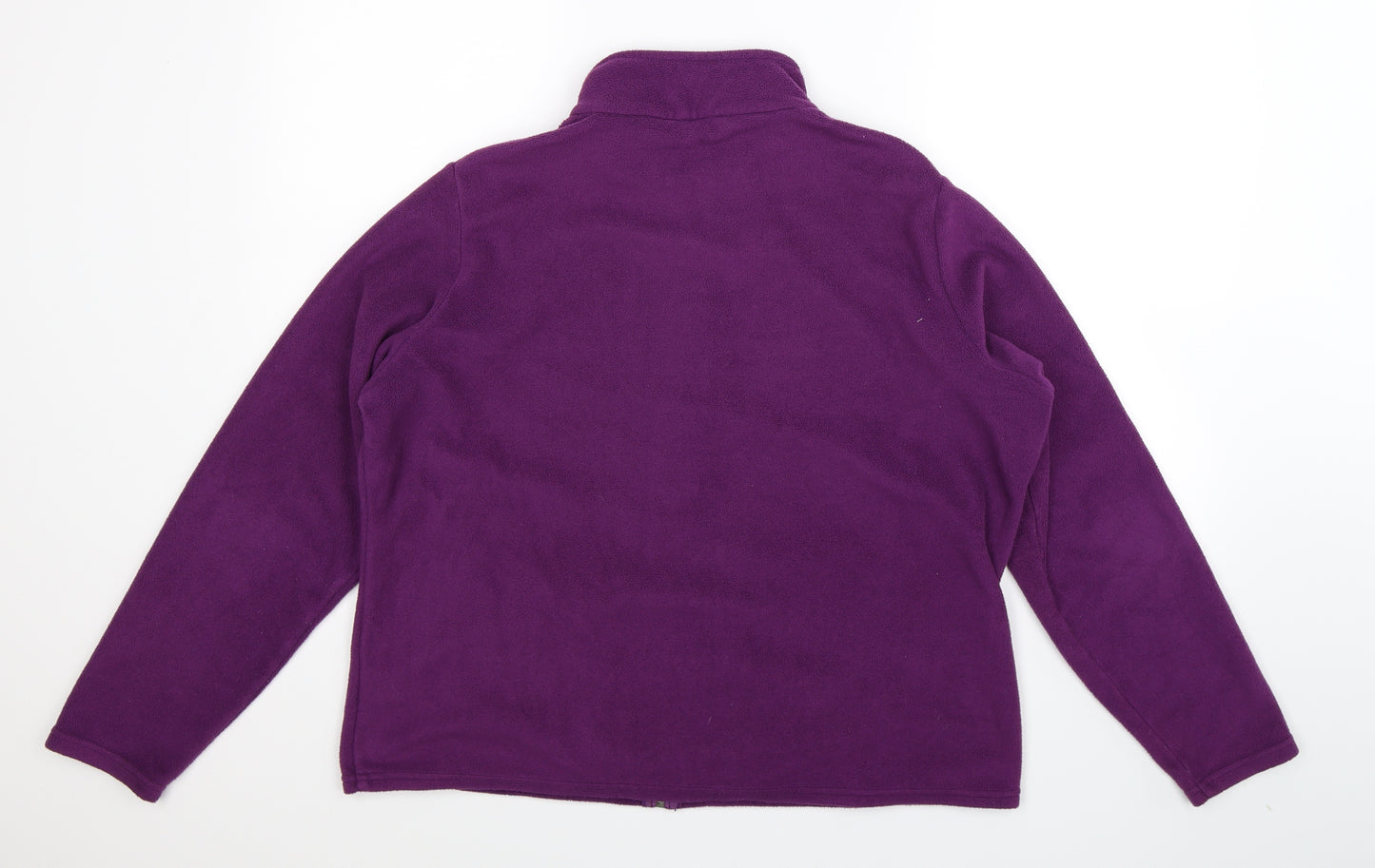 Marks and Spencer Womens Purple  Fleece Jacket  Size 20
