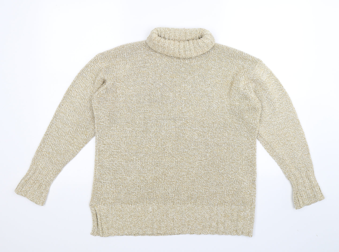 Joie De Vivre Womens Beige  Knit Pullover Jumper Size S