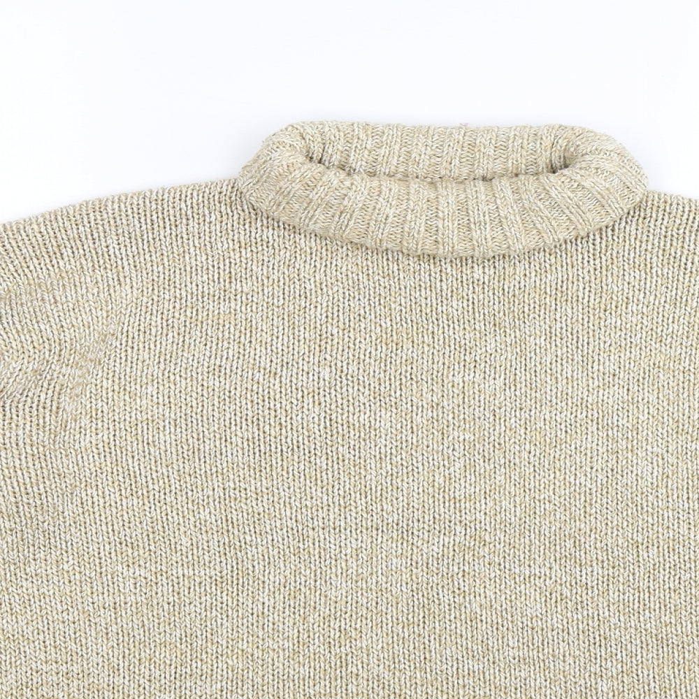 Joie De Vivre Womens Beige  Knit Pullover Jumper Size S