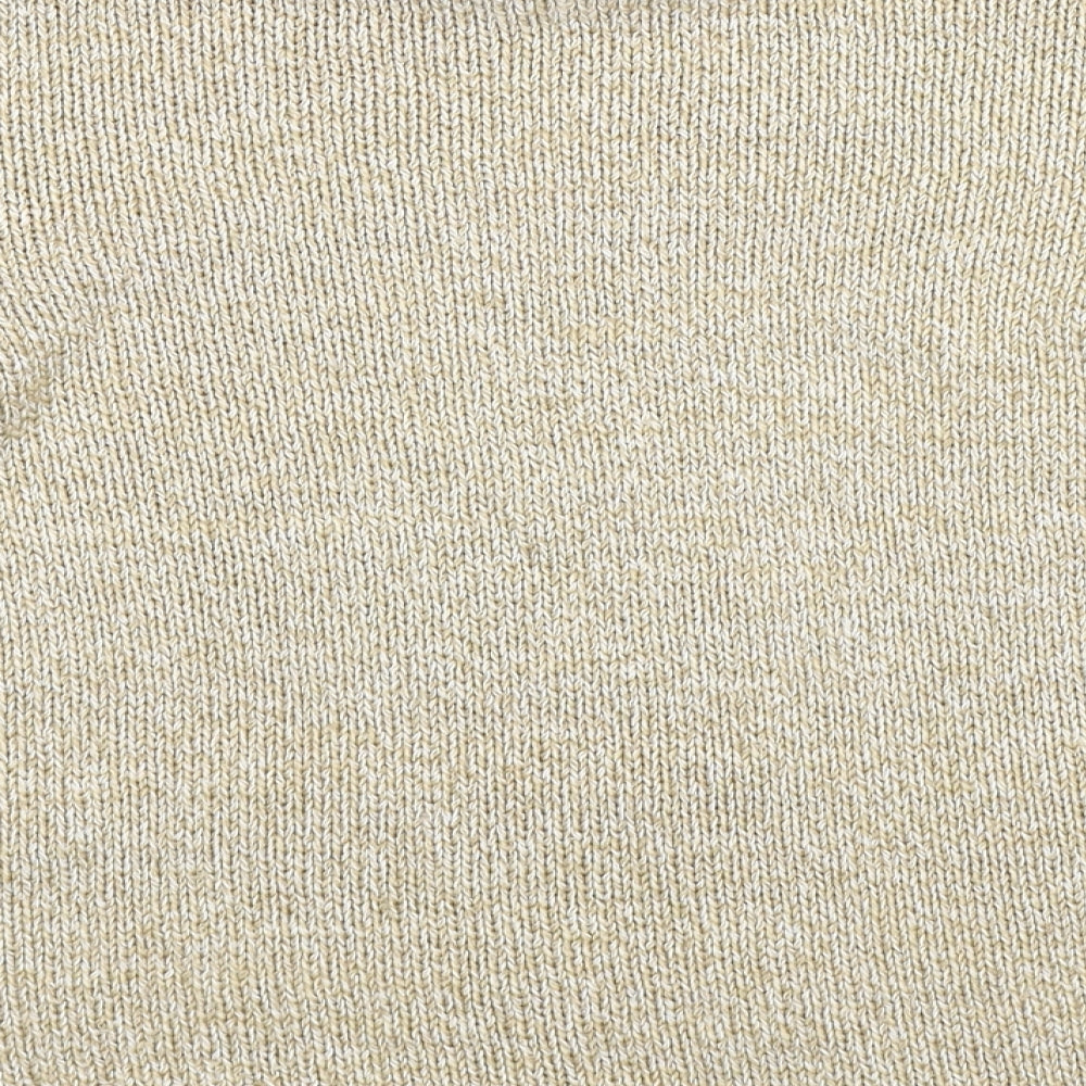 Joie De Vivre Womens Beige  Knit Pullover Jumper Size S