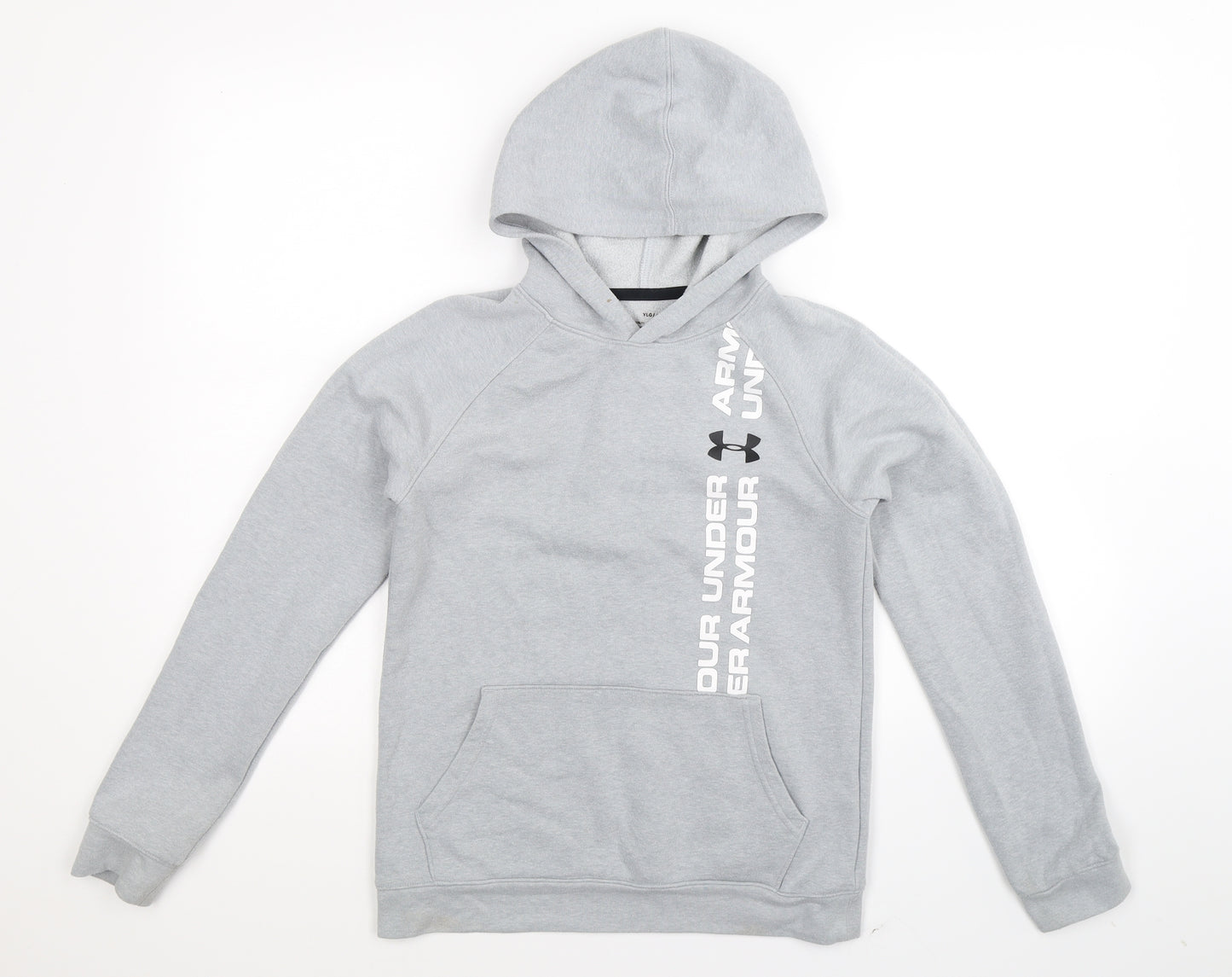 Under armour Boys Grey   Pullover Hoodie Size 12 Years