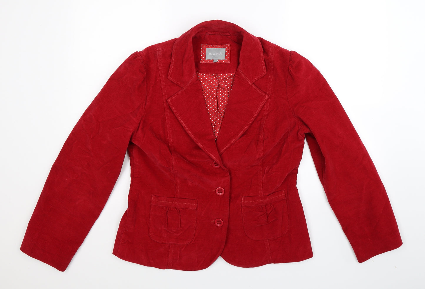 Per Una Womens Red   Jacket Blazer Size 14