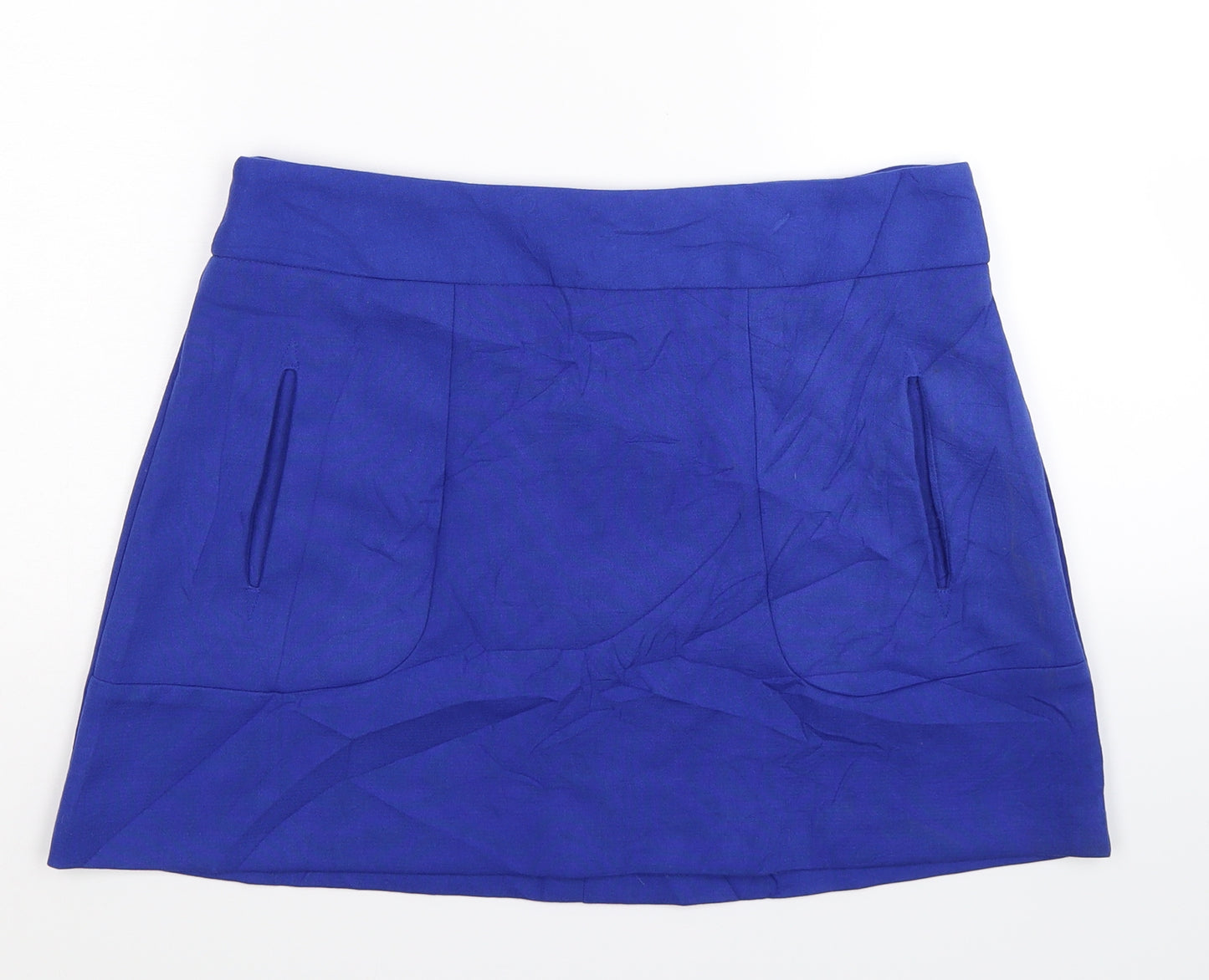 Jane Norman Womens Blue   A-Line Skirt Size 12