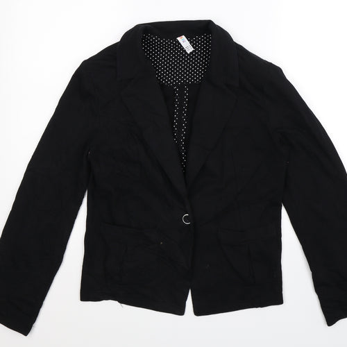 Denim Co Womens Black   Jacket Blazer Size 12