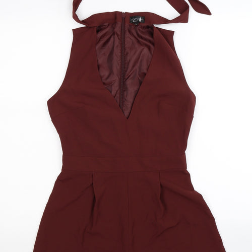 Topshop Womens Brown   Jumpsuit One-Piece Size 8
