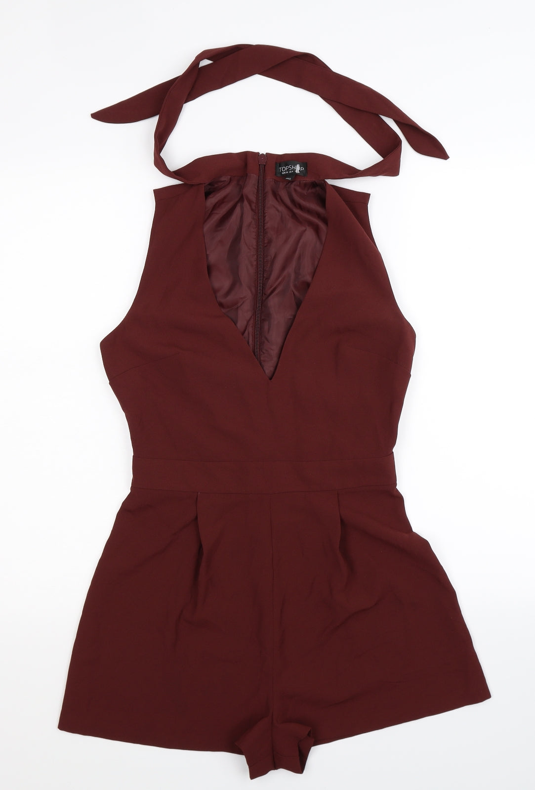 Topshop Womens Brown   Jumpsuit One-Piece Size 8