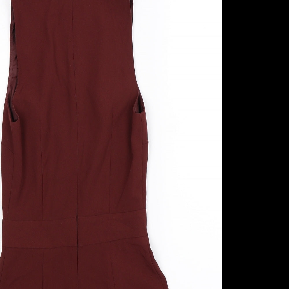 Topshop Womens Brown   Jumpsuit One-Piece Size 8