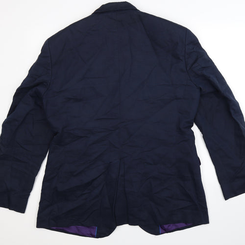 Crew Clothing Mens Blue   Jacket Suit Jacket Size 42