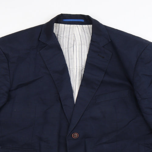 Crew Clothing Mens Blue   Jacket Suit Jacket Size 42
