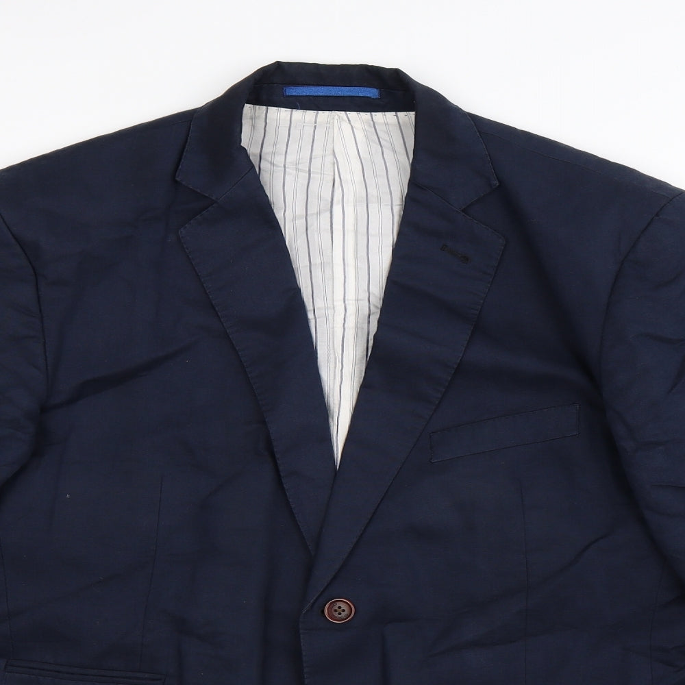 Crew Clothing Mens Blue   Jacket Suit Jacket Size 42