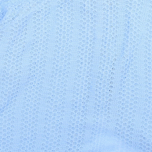 Preworn Womens Blue  Knit Cardigan Jumper One Size