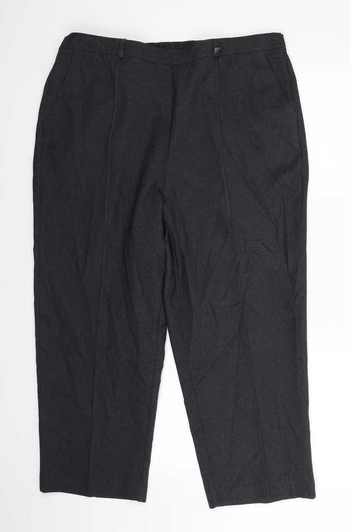 BM Womens Grey Trousers Size 18 L26 in