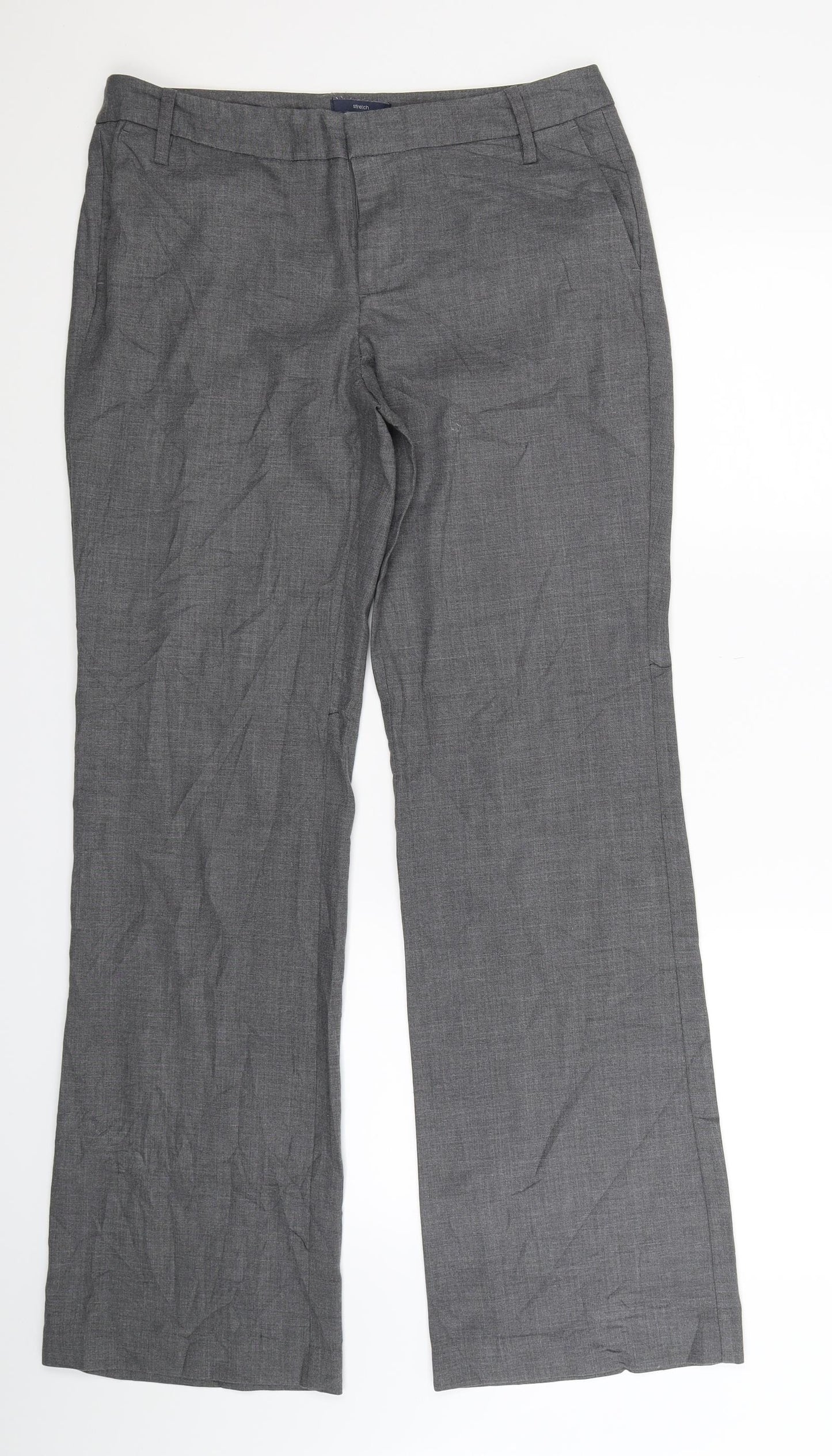 Gap Womens Grey   Dress Pants Trousers Size 10 L32 in