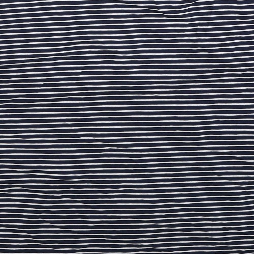 NEXT Womens Blue Striped  Basic T-Shirt Size 12