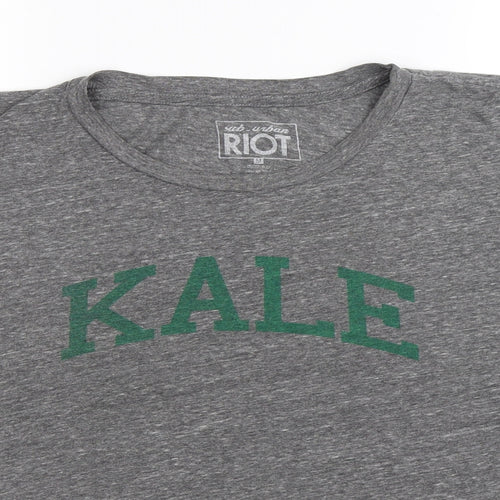 Riot Womens Grey   Basic T-Shirt Size M