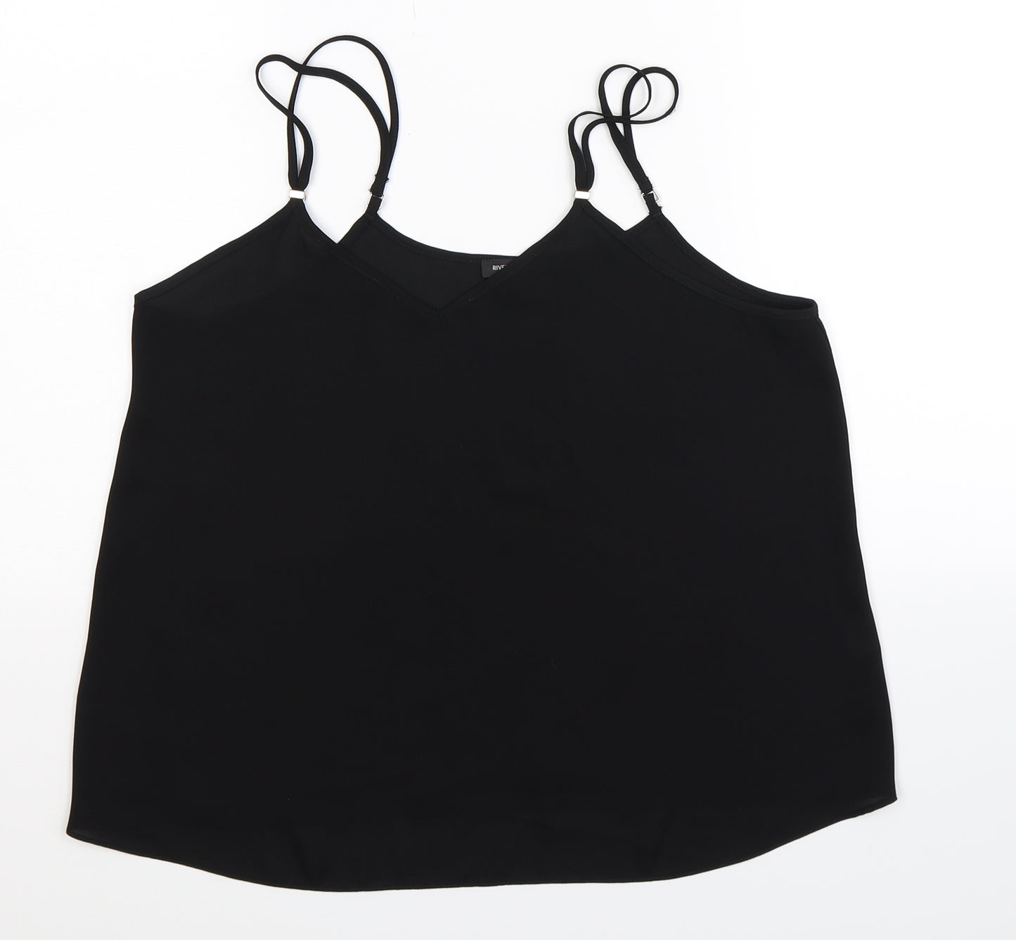 River Island Womens Black   Basic Tank Size 10