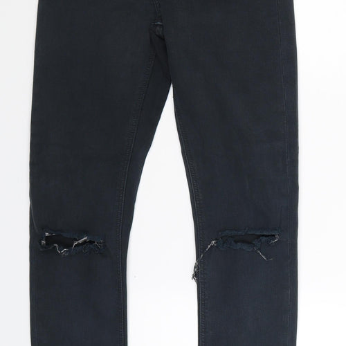 Topshop Womens Blue  Denim Skinny Jeans Size 25 in L28 in