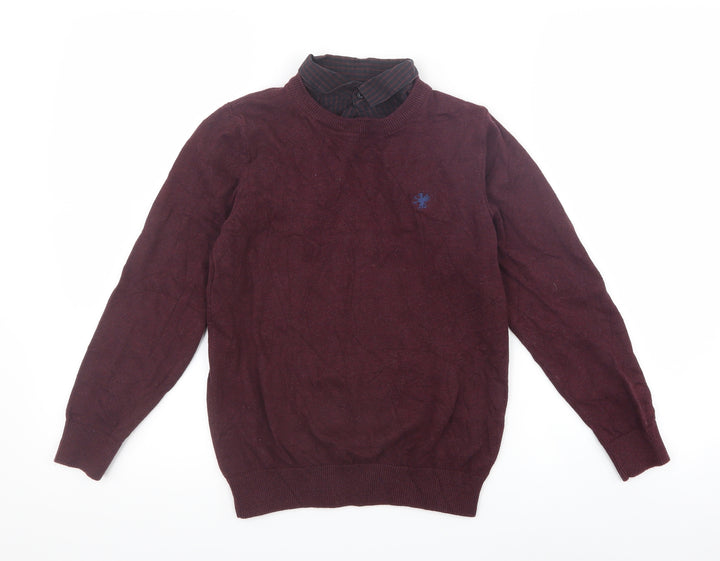 NEXT Boys Red   Pullover Sweatshirt Size 9 Years