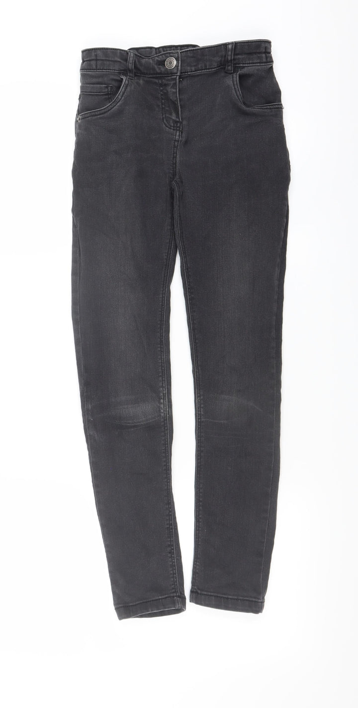 TU Girls Black Denim Skinny Jeans Size 10 Years