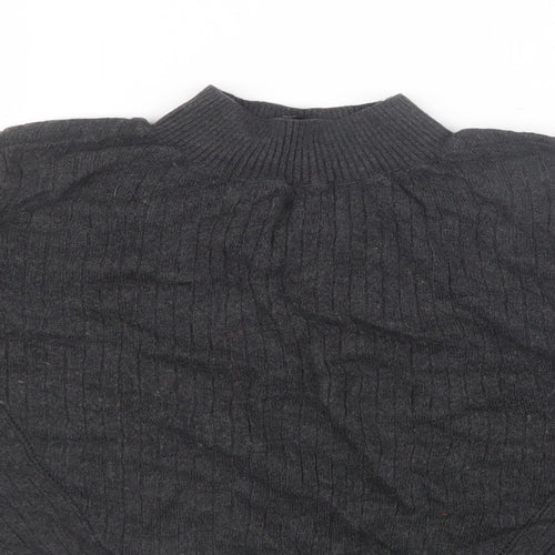 Topshop Womens Grey   Pullover Jumper Size 8  - Cropped
