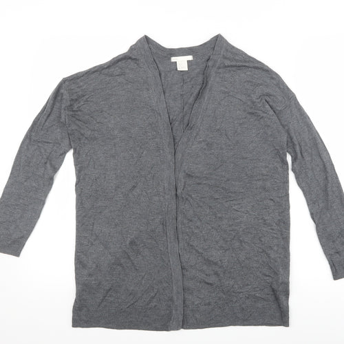 H&M Womens Grey   Cardigan Jumper Size S