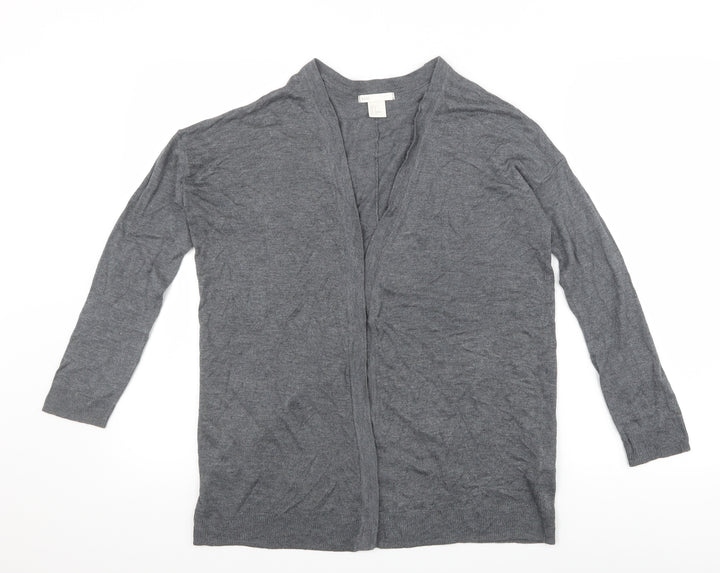 H&M Womens Grey   Cardigan Jumper Size S