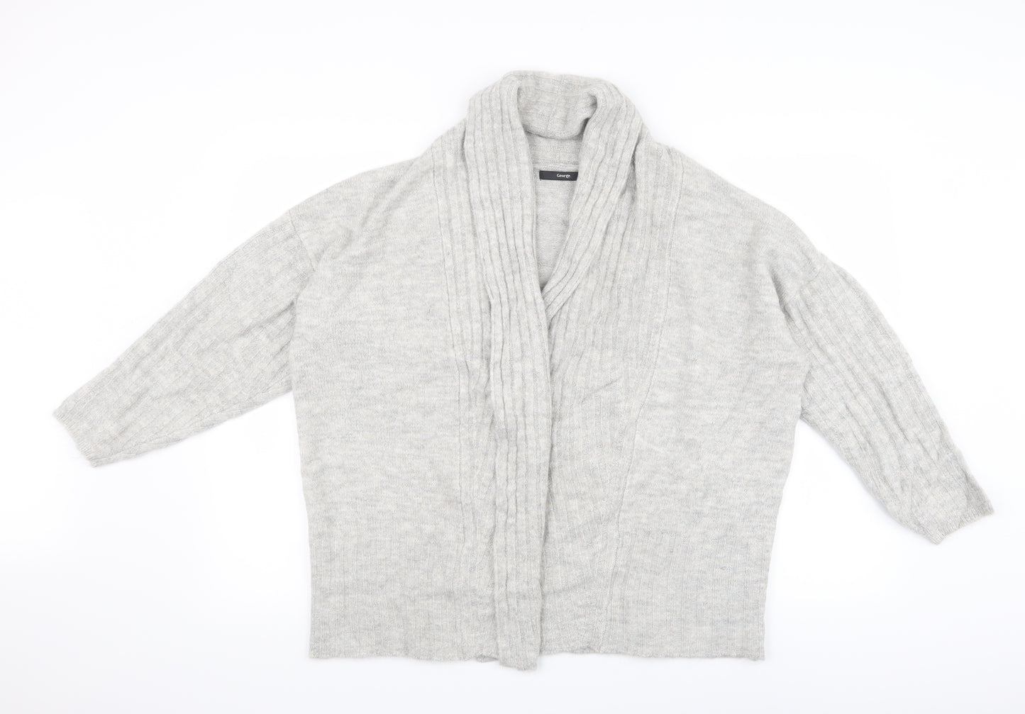 George Womens Grey   Cardigan Jumper Size M