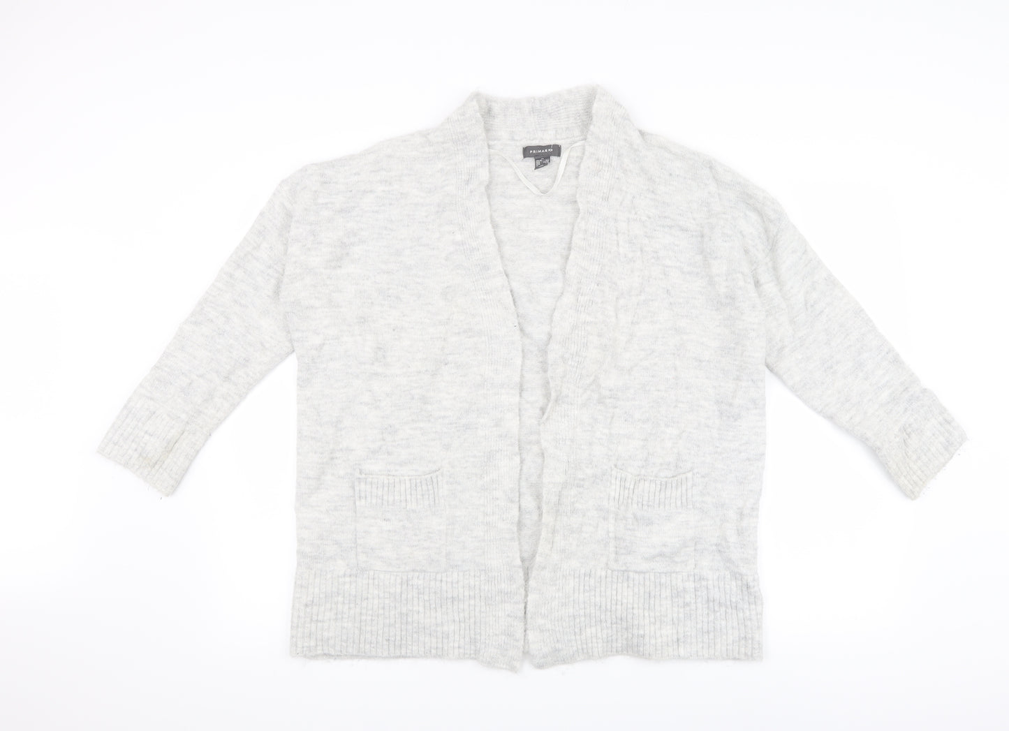 Primark Womens Grey  Knit Cardigan Jumper Size S