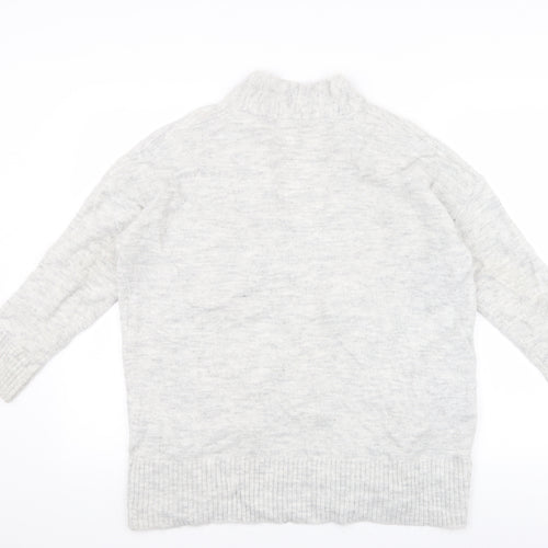 Primark Womens Grey  Knit Cardigan Jumper Size S
