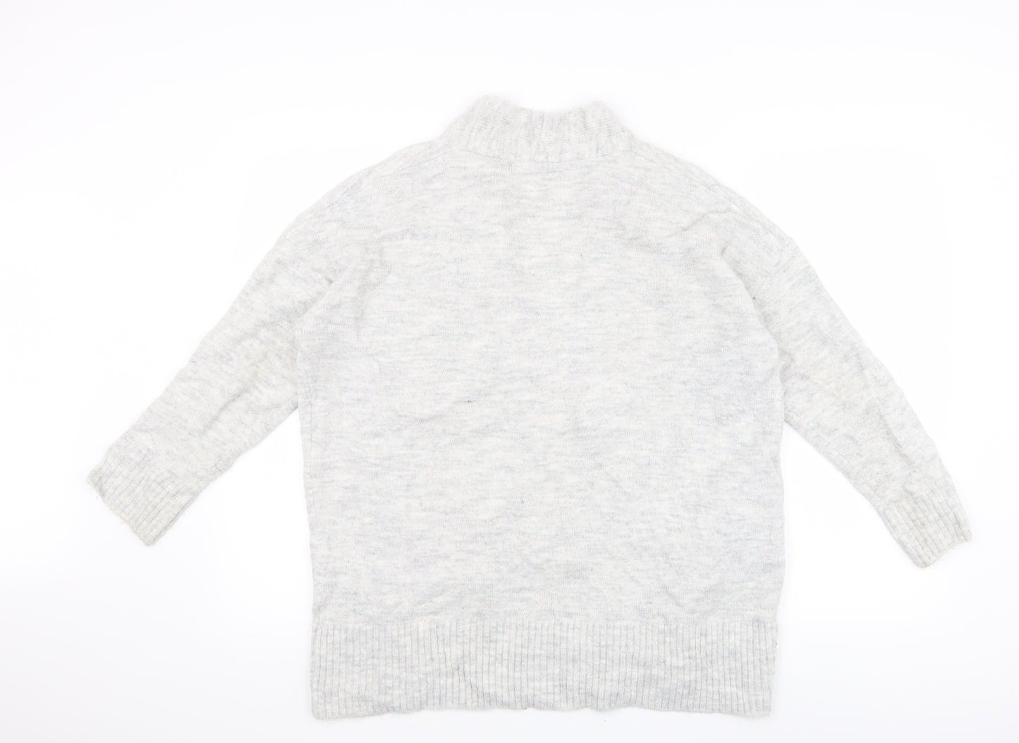 Primark Womens Grey  Knit Cardigan Jumper Size S