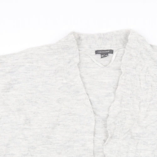 Primark Womens Grey  Knit Cardigan Jumper Size S