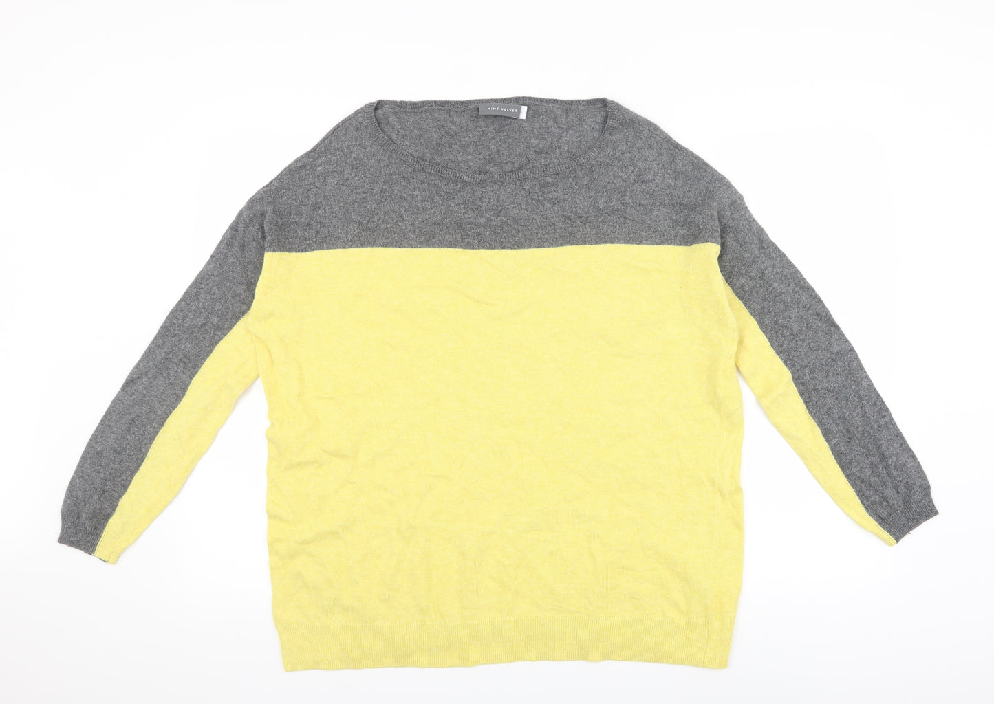 Mint Velvet Womens Yellow   Pullover Jumper Size S