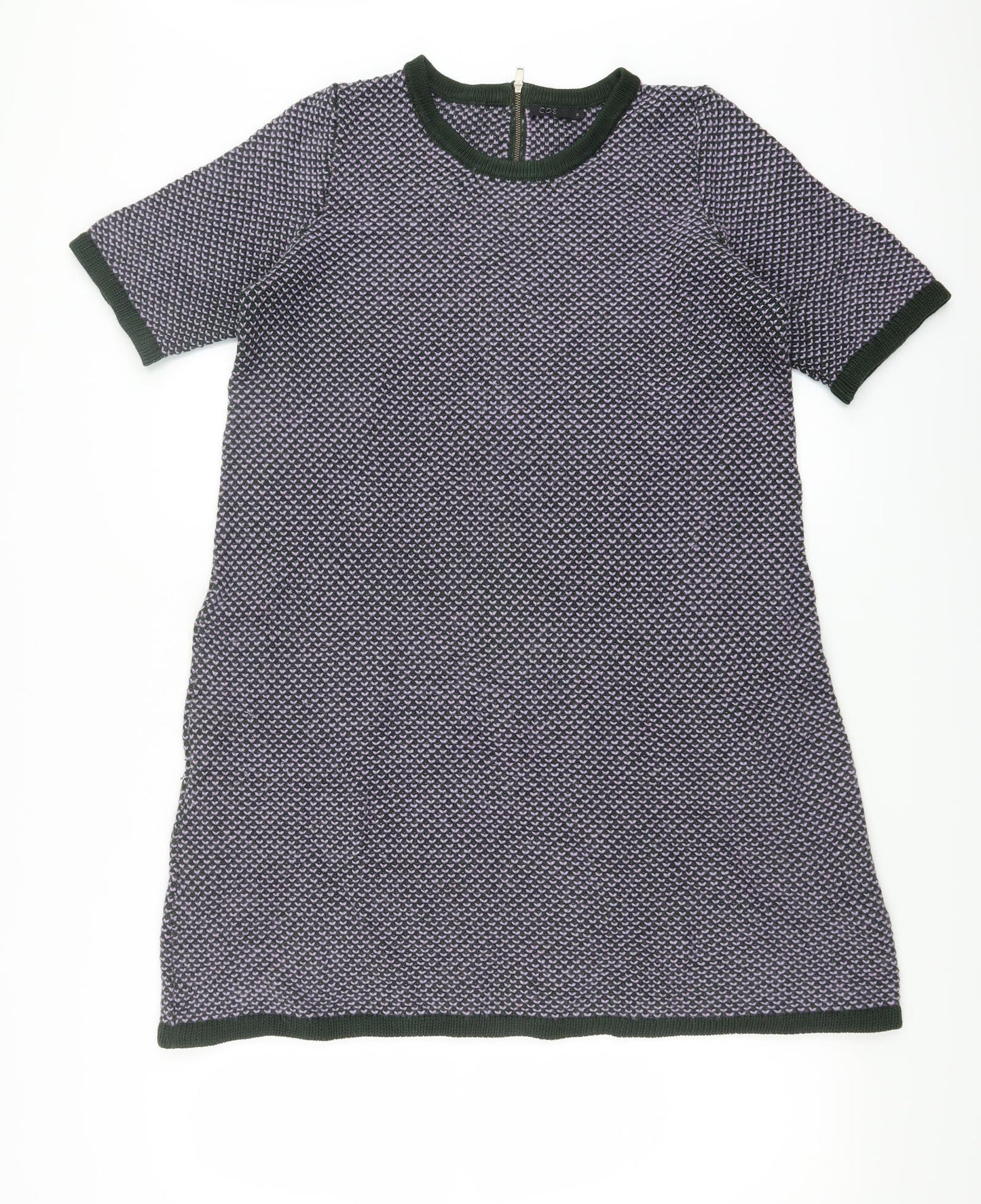 COS Womens Purple Geometric  A-Line  Size M