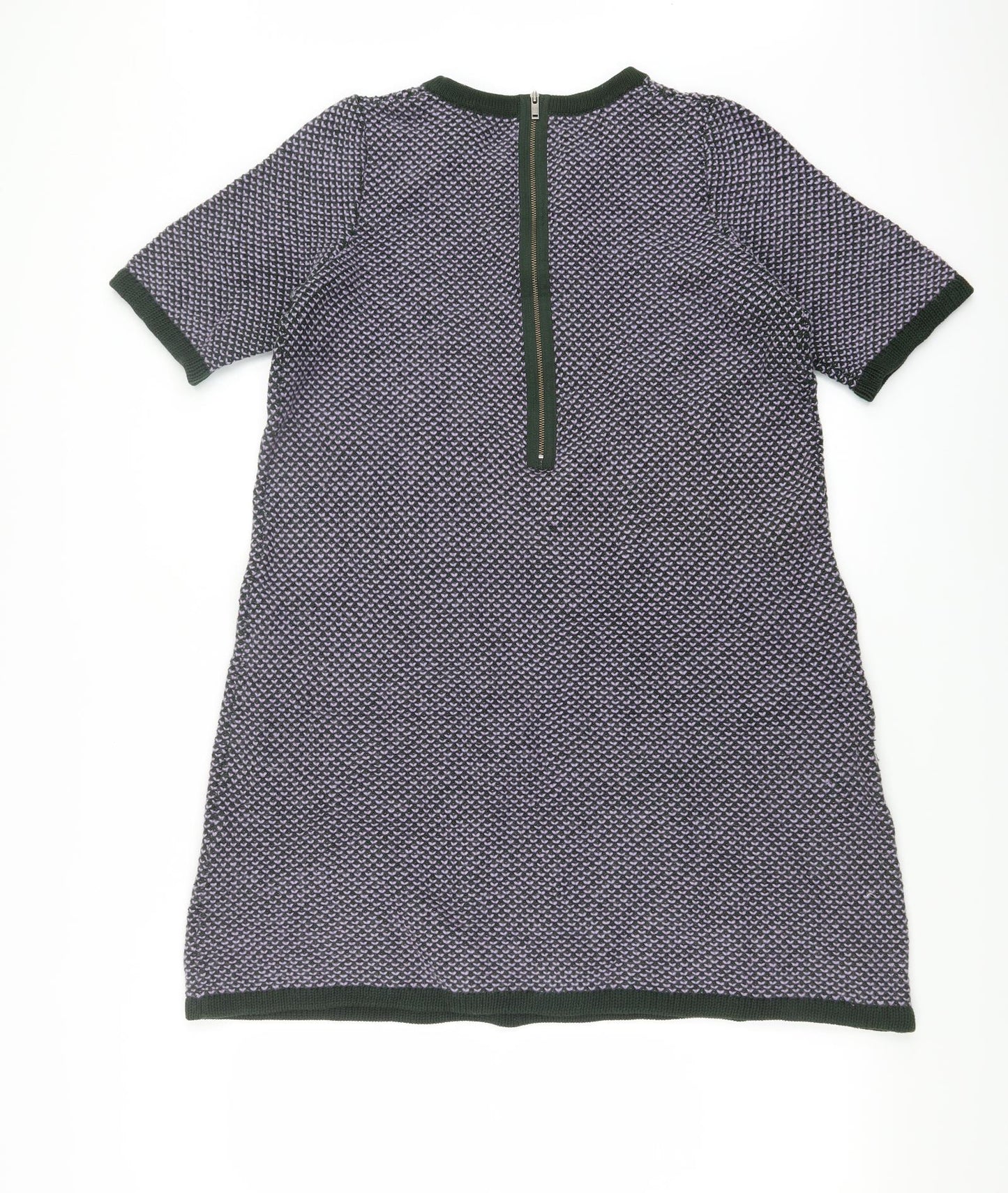 COS Womens Purple Geometric  A-Line  Size M