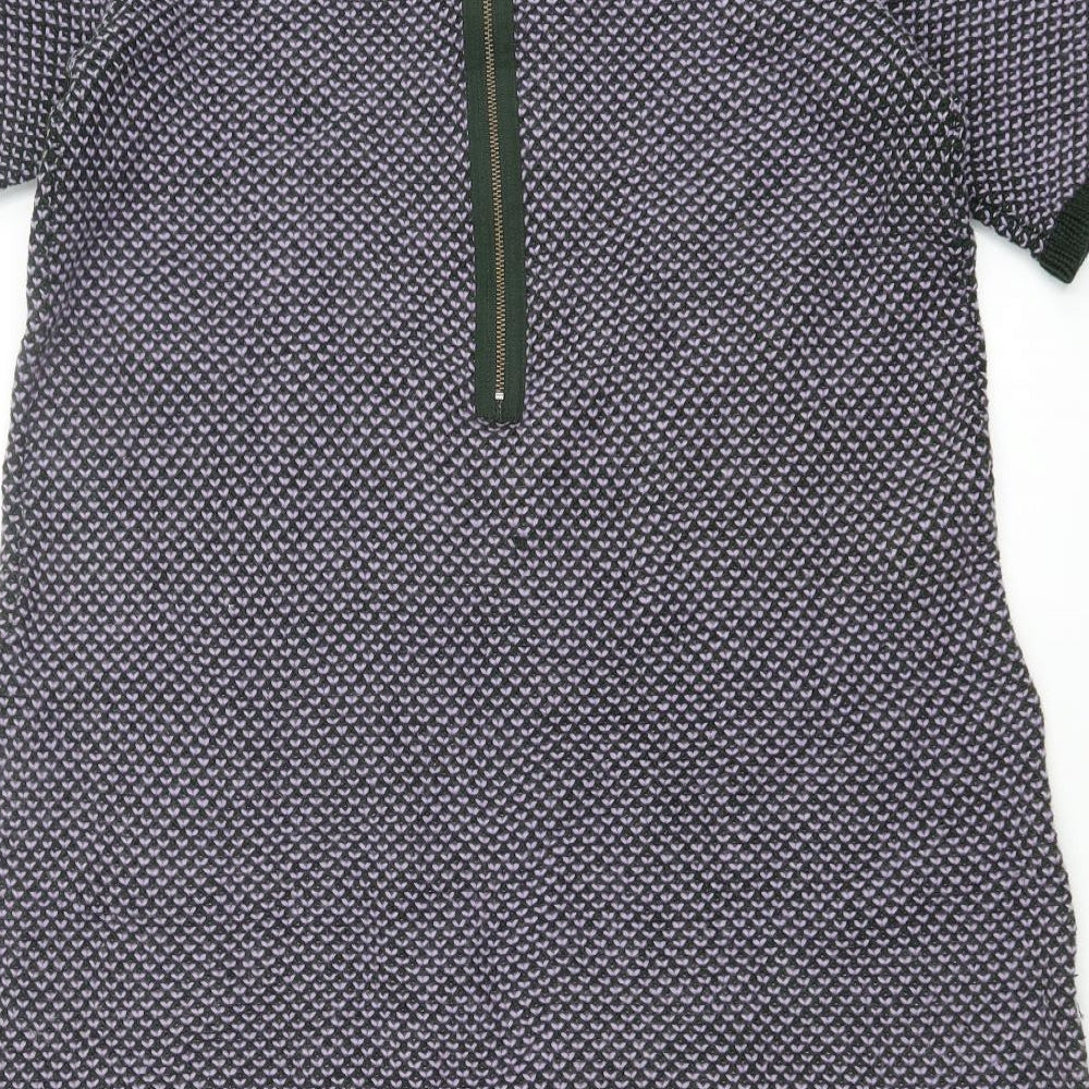 COS Womens Purple Geometric  A-Line  Size M