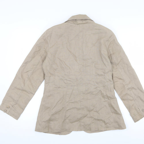 Nikki Valenti  Womens Beige   Jacket  Size 10