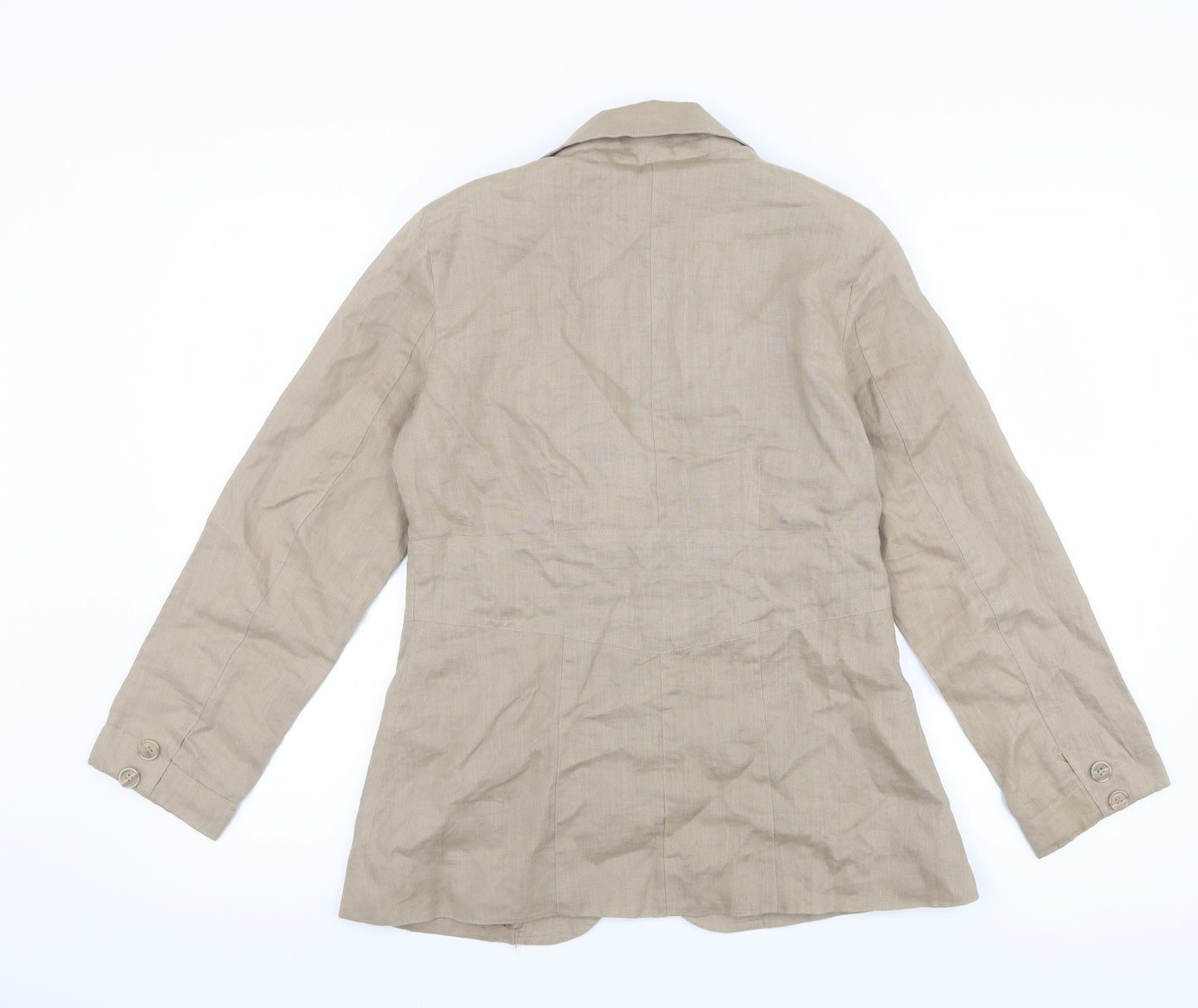 Nikki Valenti  Womens Beige   Jacket  Size 10