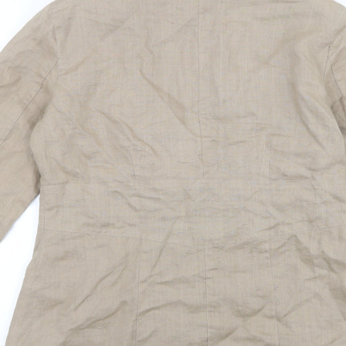 Nikki Valenti  Womens Beige   Jacket  Size 10