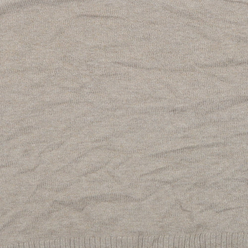 H&M Womens Beige  Knit Pullover Jumper Size S