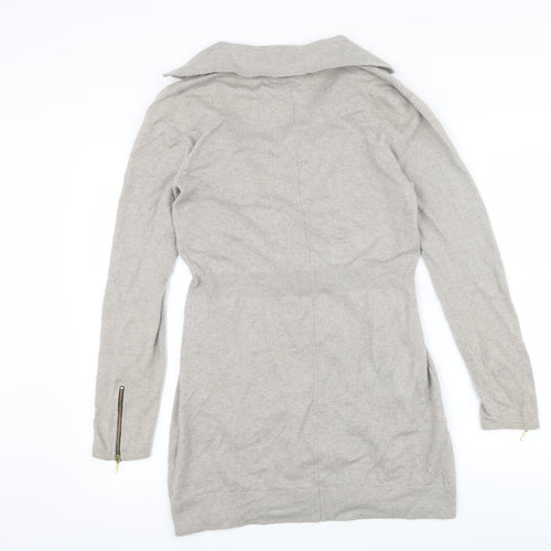 Crumpet Womens Beige   Full Zip Jumper Size M